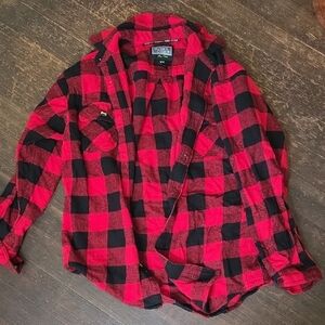 Buffalo Plaid Men's Casual Button Down Shirt